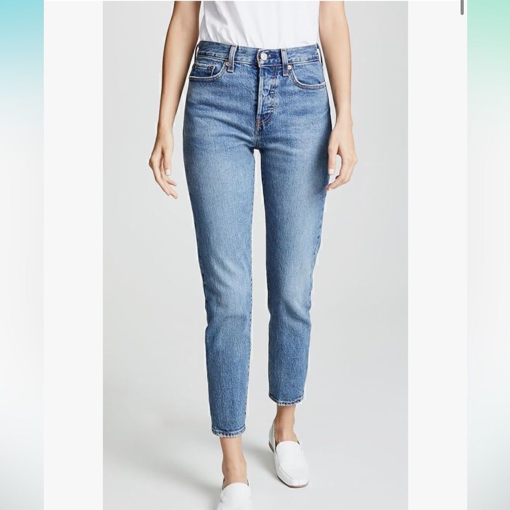 Levi’s white oak cone denim jeans